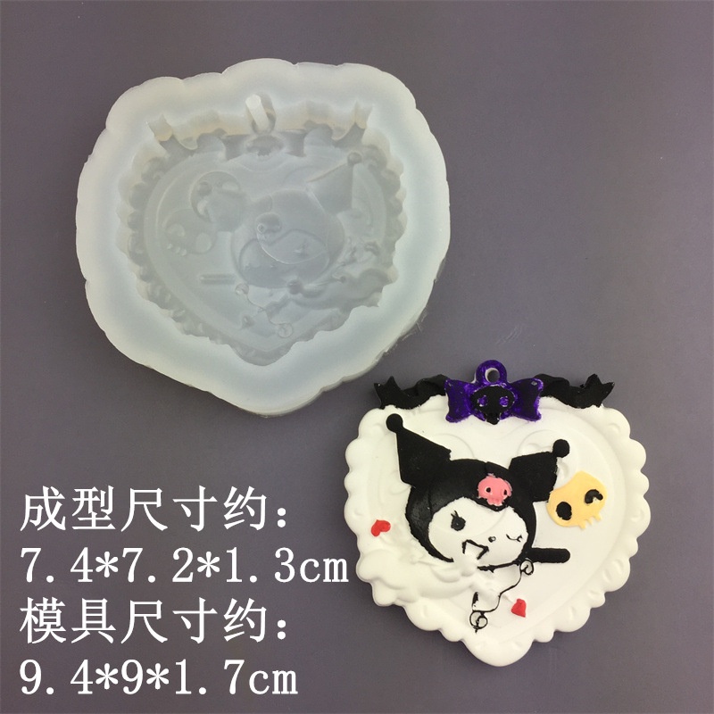 Hoạt Hình Khuôn Silicon Làm Mặt Dây Chuyền Hình Búp Bê Xinh Xắn