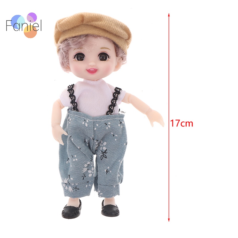 Búp Bê Bé Gái Mắt To 3d Có Khớp Cử Động 17Cm diy
