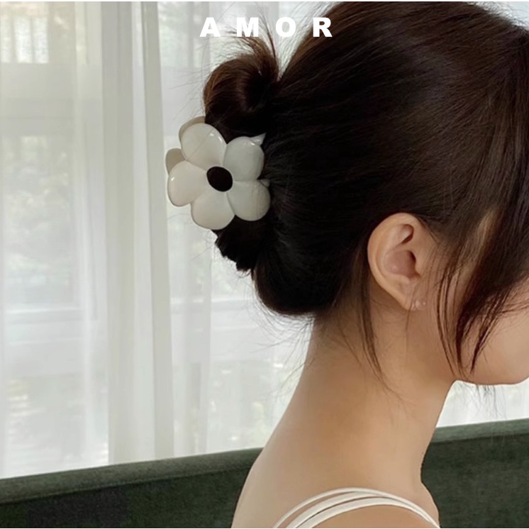 Kẹp Tóc Hình Cá Mập Đính Hoa Đáng Yêu Cho Nữ