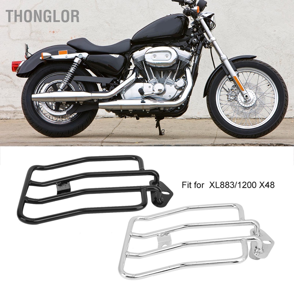 Thonglor Giá để hành lý phía sau xe máy Hỗ trợ vận chuyển Phù hợp với các bộ phận sửa đổi XL883/1200 X48