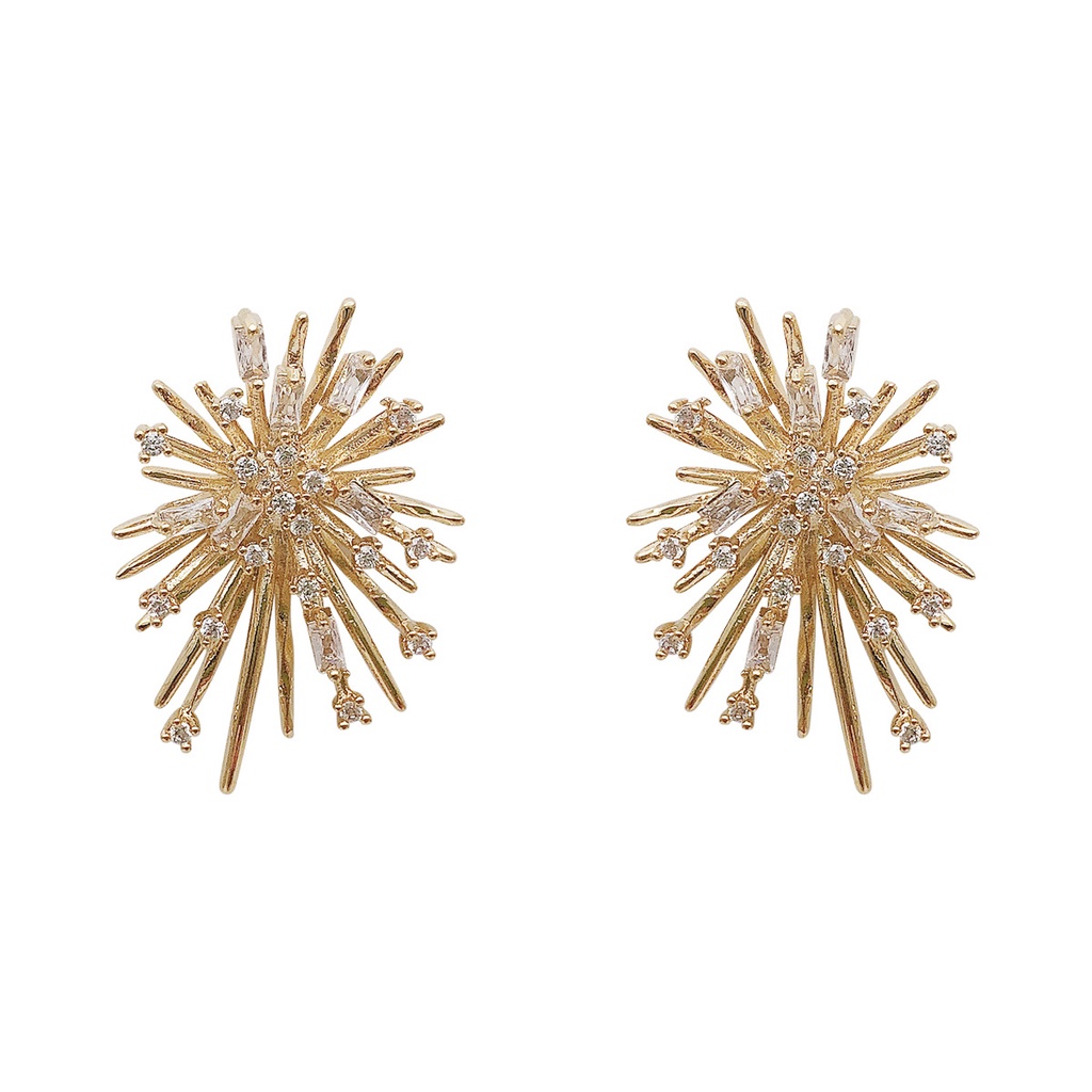 Mới Bông Tai Mạ Bạc 925 Đính Đá zircon Thanh Lịch