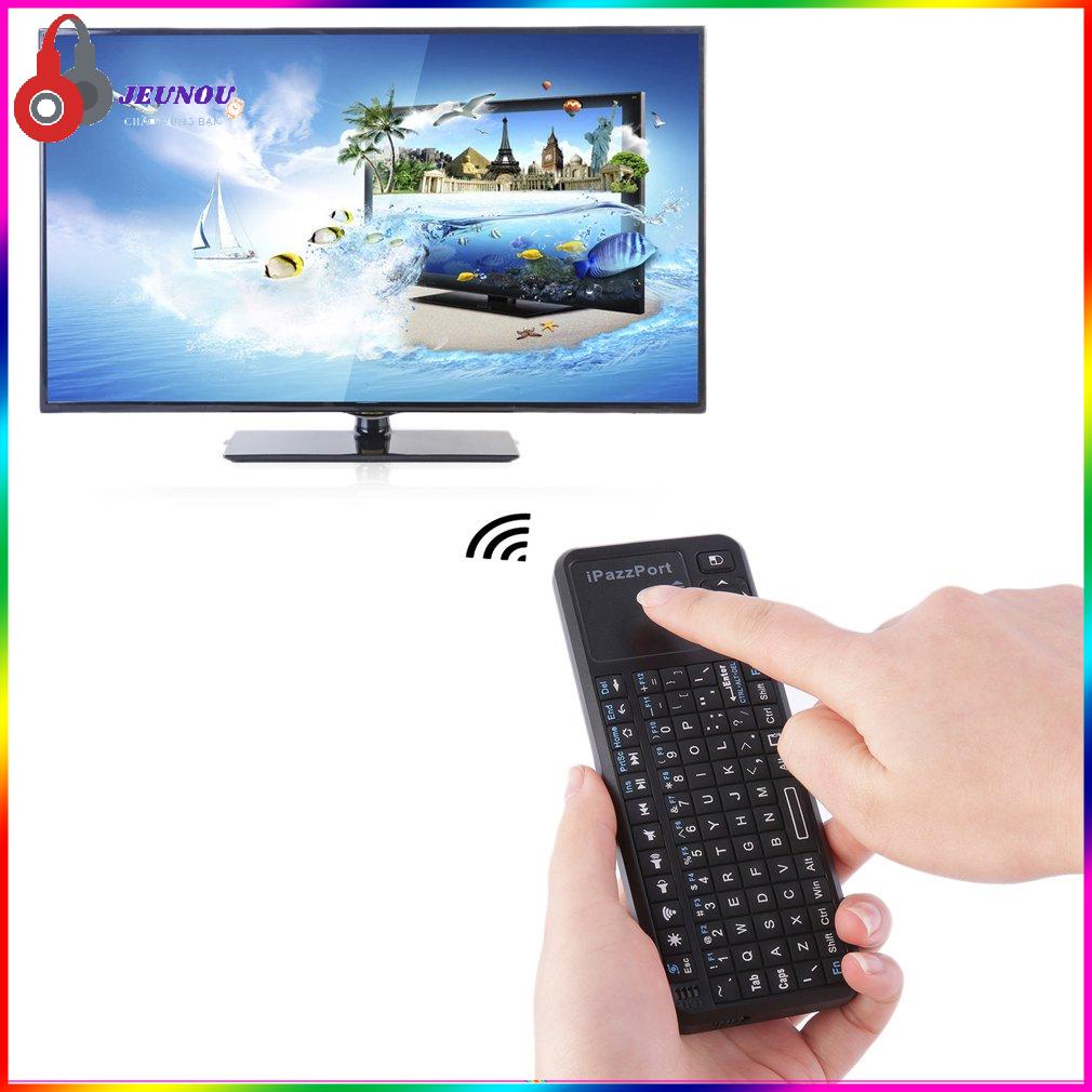 IPazzport 2.4G RF Wireless Handheld Keyboard Mouse Touchpad LED Backlight