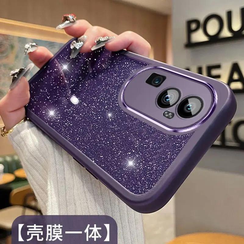 Ôp Điện Thoại Silicon Dẻo Trong Suốt Lấp Lánh Chống Sốc Cho oppo reno 8 pro plus reno8 pro 8z 7z 7 8 lite 5g oppo a96 f21 pro Ốp