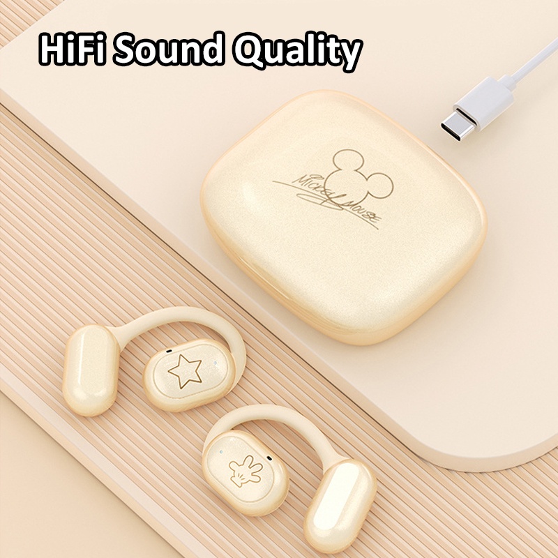 Disney Tai Nghe Treo Vành Tai dn19 bluetooth 5.3 Không Dây Âm Thanh hifi Hai Chế Độ Âm Thanh Kỹ Thuật Số Pin Thấp Hình Chuột mickey minnie Đáng Yêu