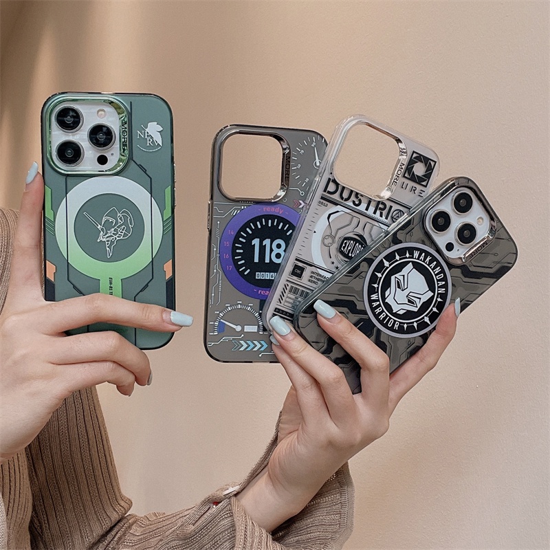 Ốp Điện Thoại Từ Tính Mạ Điện Cho iphone 15 pro max / 15 pro 15 / 14 pro max / 14 pro / 14 / 13 pro max / 13 pro / 13 / 12 pro max / 12 pro / 12 pro / 12