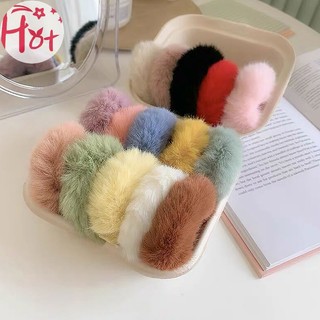 1 dây buộc tóc lông xù đàn hồi thời trang thu đông dành cho nữ vn