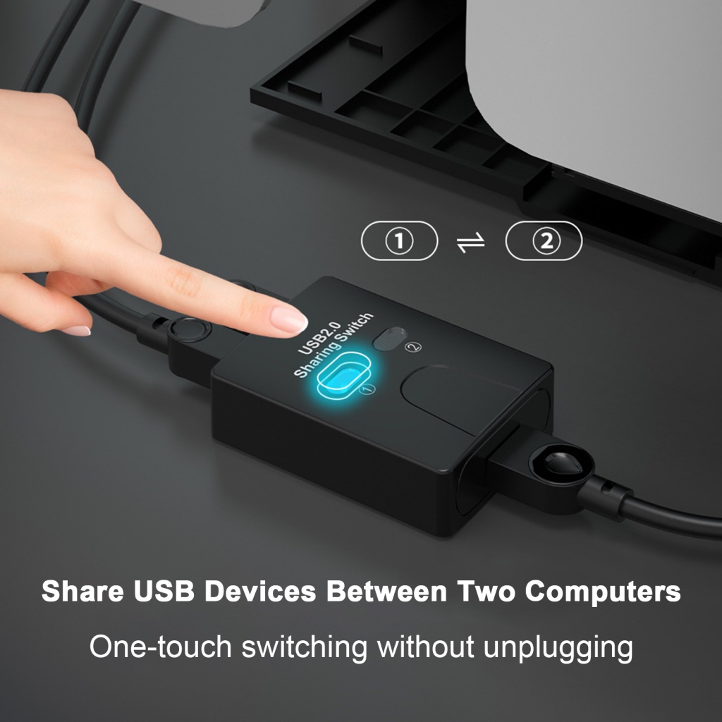 Shopee05 share one Thiết Bị Chuyển Đổi Hai Cổng usb Cho Máy in Và Máy Scan Truyền Dữ Liệu Tốc Độ Cao kvm