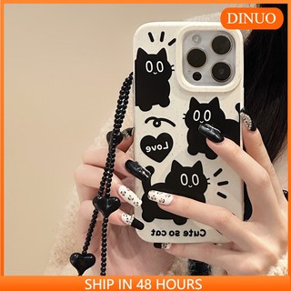 ỐP LƯNG IPHONE Đen Ốp Điện Thoại In Hình Mèo Cho iphone16/15 / 14promax / 13 / 12 / 11 / xr / xs / x / xsmax / 7 / 8plus/-DINUO/XM-1-123