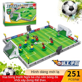 World Cup Đồ Chơi Búp Bê Sân Vận Động Bóng Đá Lắp Ráp Khối Xây Dựng Mô Hình Thanh Xếp Hình Quà Tặng