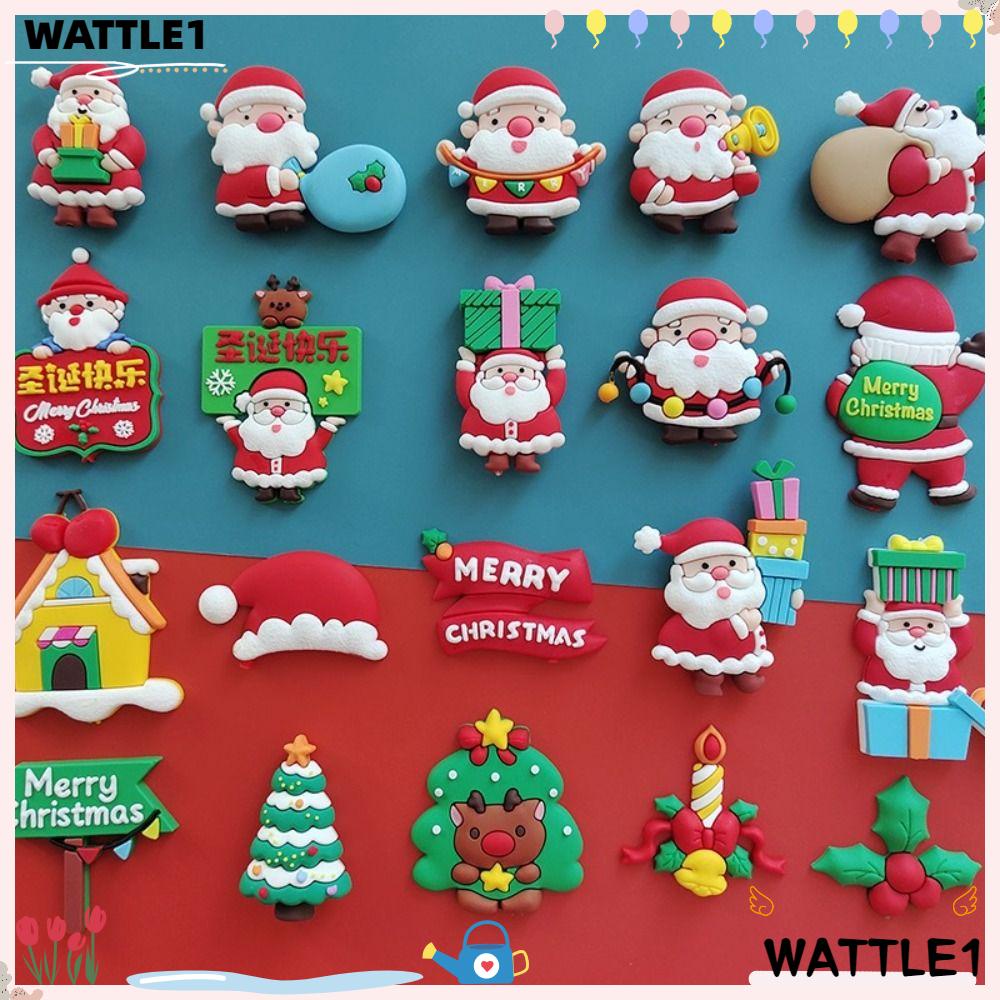 Wttle Que Cắm Trang Trí Bánh Kem Hình Ông Già Noel Hoạt Hình Làm Quà T