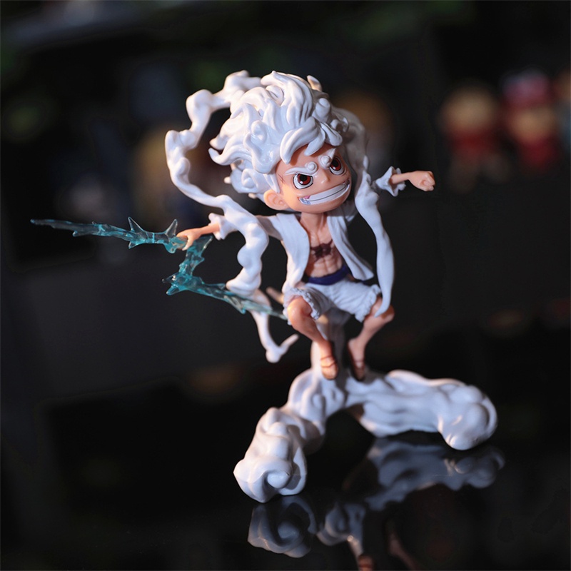 Mô Hình Nhân Vật luffy gear 5 sun god nika Phim one piece 16cm