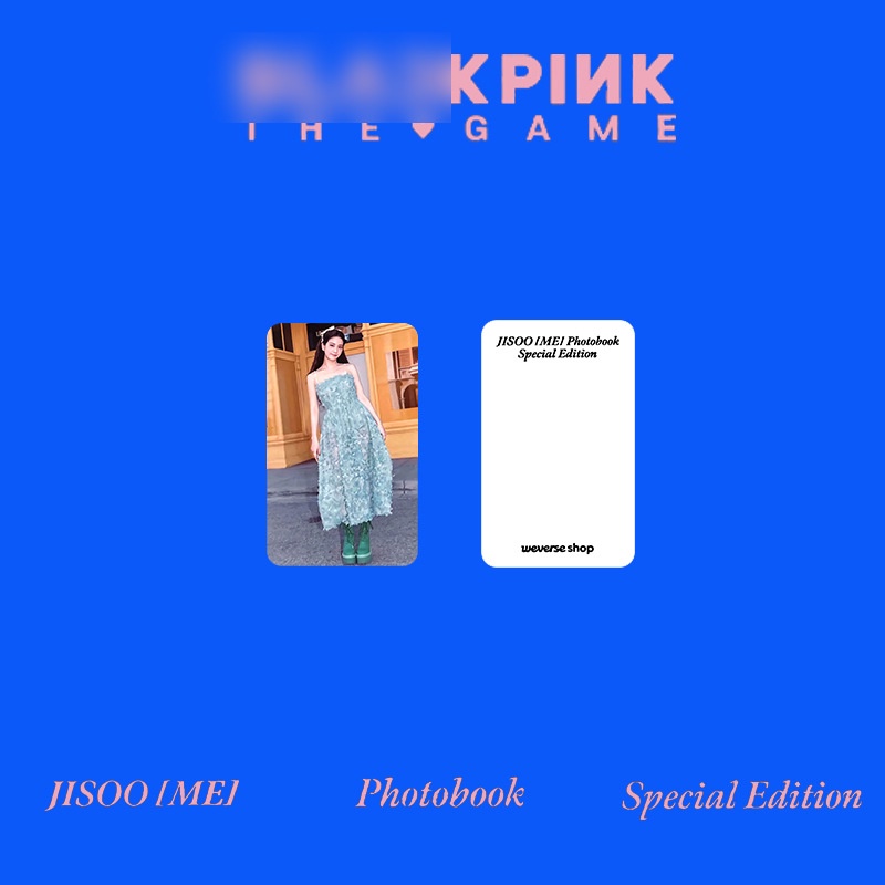 Blackpink Thẻ Bài Màu Đen / Đen / Đen In Hình jisoo me Chuyên Dụng