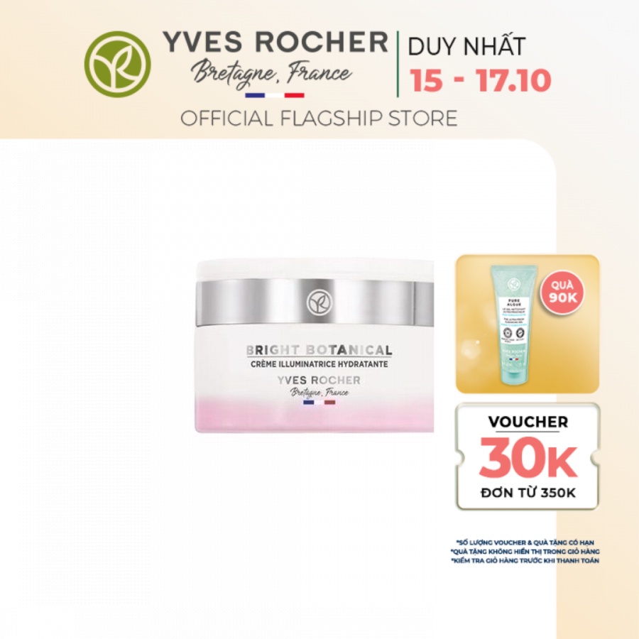 Kem Dưỡng Làm Sáng Da Yves Rocher - Bright Botanical Brightening Hydrating Cream Pot 50ml