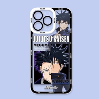 Ốp lưng iphone samsung xiaomi oppo cạnh vuông Anime Jujutsu Kaisen Fushiguro Megumi