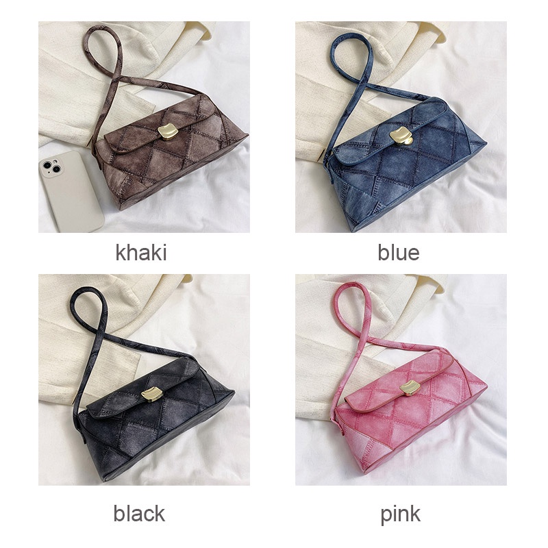 Beikeyang Túi Xách Tay Đeo Vai Phong Cách Pháp Đơn Giản Cho Nữ