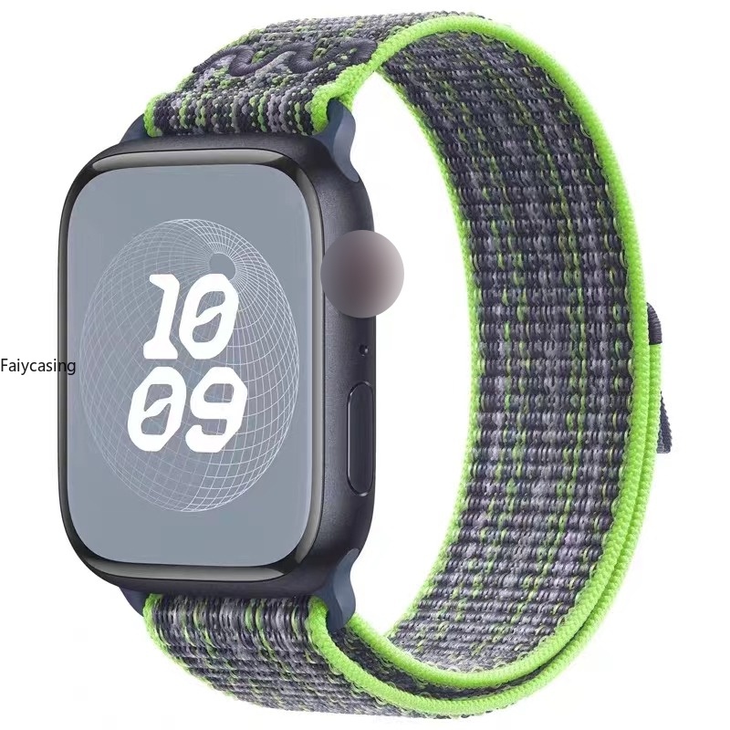 Mới Dây Đeo Đồng Hồ Bằng nylon Cho apple watch 9 8 49mm ultra 41mm 45mm iwatch 38mm 42mm 40mm 44mm 7 6 se 5 4 3 2