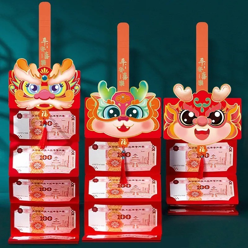 1 Bao Lì Xì Hình Rồng Năm Mới 2024 Phong Cách Trung Hoa