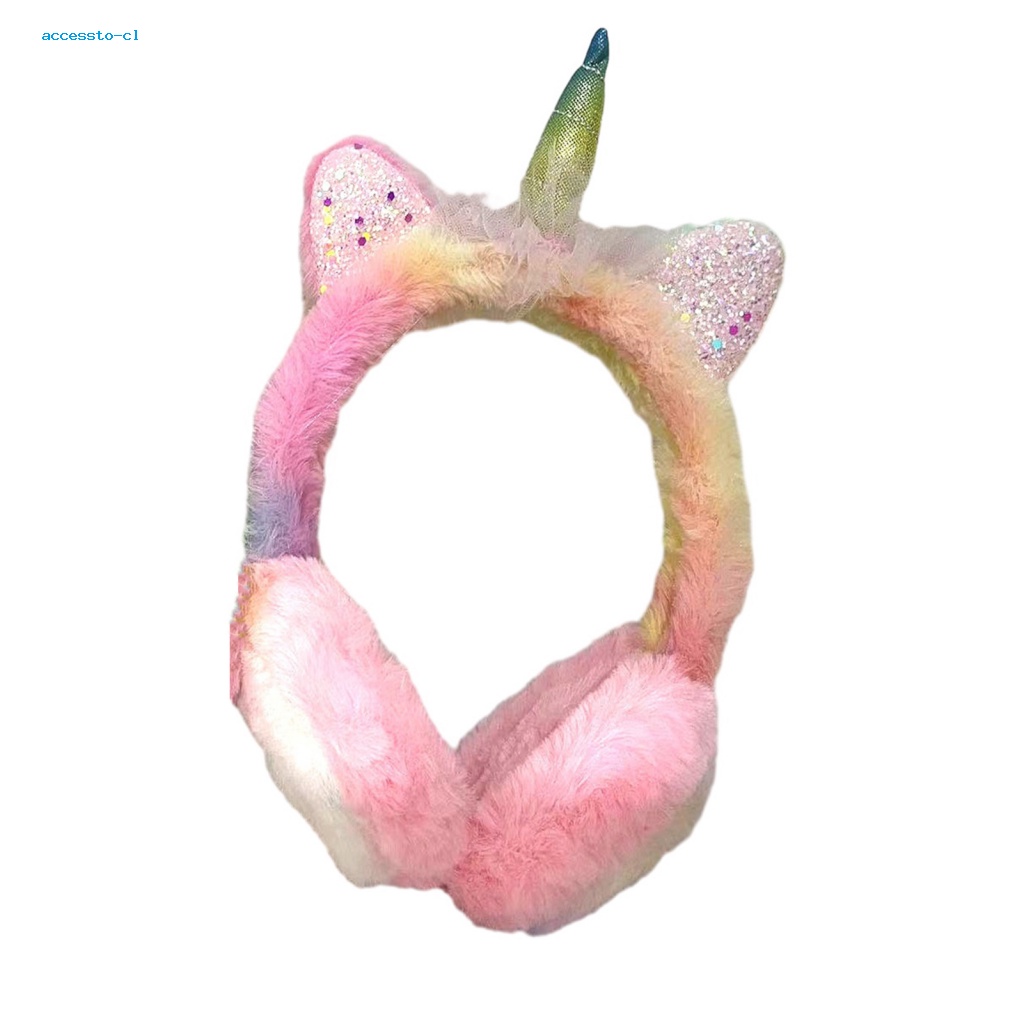 Accessto Tai Nghe bluetooth Không Dây Hình Mèo Nhồi Bông Âm Thanh hifi Có Đèn Phát Sáng Thời Trang Cho Trẻ Em