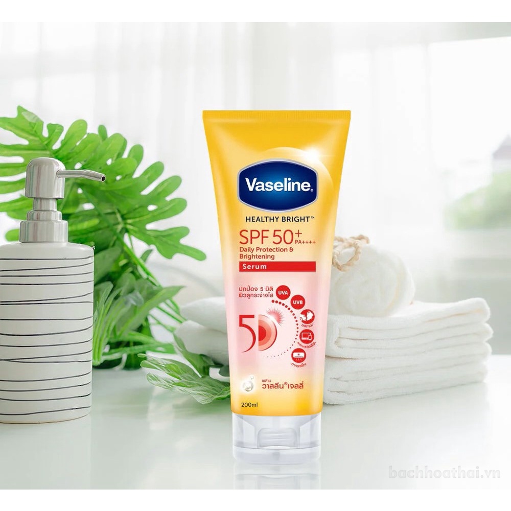 Chống nắng Vaseline 50X Healthy Bright SPF50 Thái Lan tuýp 300ML