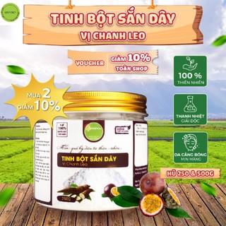 Tinh bột sắn dây nguyên chất vị chanh leo greenci,hỗ trợ thanh nhiệt giải độc mát gan 250/500g