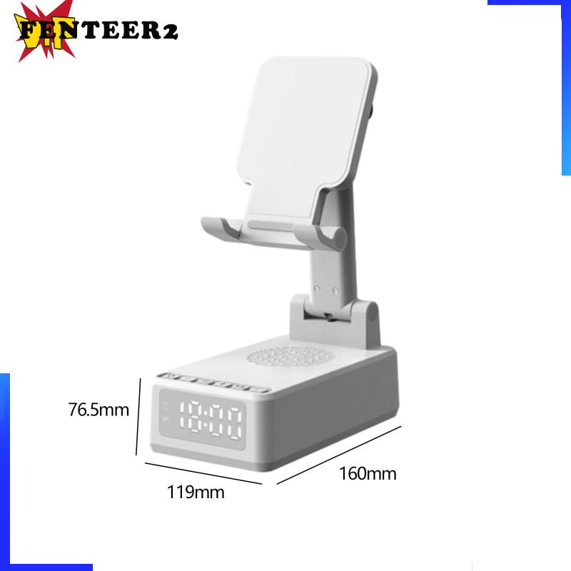 Đế Sạc Điện Thoại Không Dây Kiêm Đồng Hồ Để Bàn Dùng Lái Xe