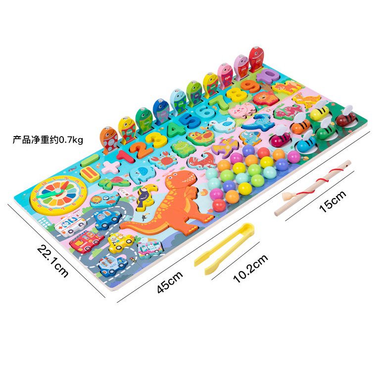 Bộ Đồ Chơi Xếp Hình Phát Triển Trí Thông Minh Cho Bé 1-23 - 6 Tuổi