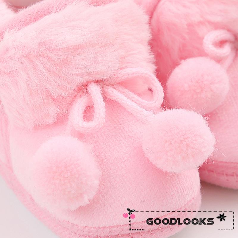 Gd Giày Bốt Lót Lông Giữ Ấm Mùa Đông Cho Bé Tập Đi