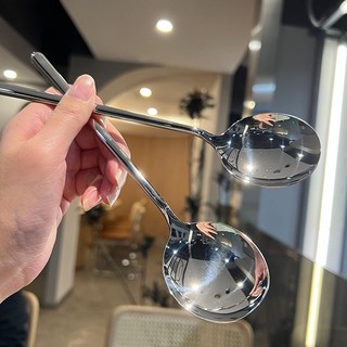 Muỗng múc canh cán dài bằng thép không gỉ 304 cao cấp