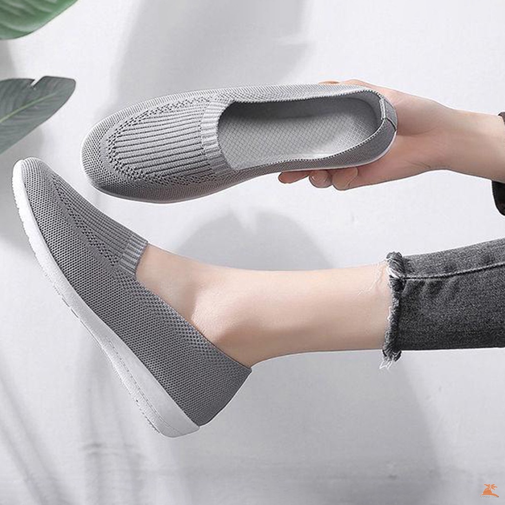 Giày Lười Đế Mềm Thoáng Khí Thời Trang Cho Nữ