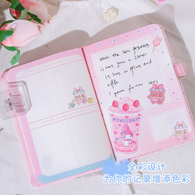 Sanrio Joytop Miếng Dán Trang Trí Sổ Tay Hình Hoạt Hình kuromi Cobrand goo Có Khóa Nam Châm Đặc Biệt