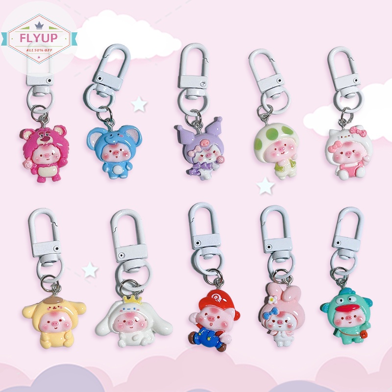 Flyup Móc Khóa Hình Búp Bê Hoạt Hình kuromi cinnamoroll melody Dễ Thương vn