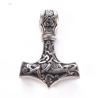 Bộ 5 mặt dây chuyền bằng thép không gỉ 304 hình búa thor độc đáo