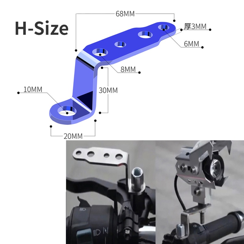 Giá Đỡ Đèn Mini Chuyên Dụng Cho Xe Mô Tô