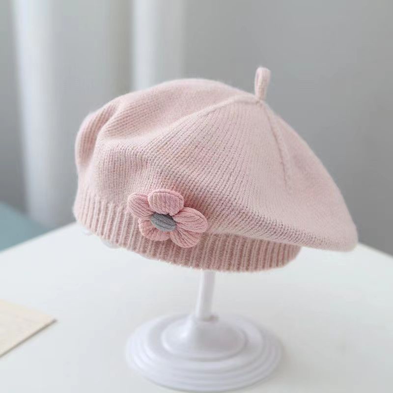 Mũ beret Ren Dệt Kim Dễ Thương, Thích Hợp Cho Bé Gái
