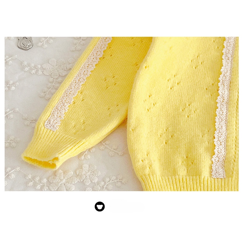 Áo Khoác cardigan Dệt Kim Thời Trang Cho Bé Gái