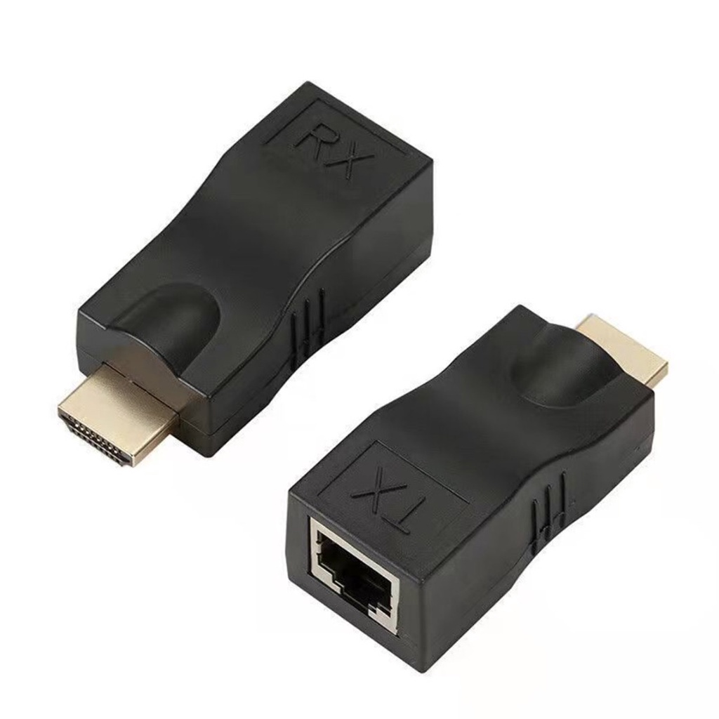 Mengqi HDMI Extender HDMI To RJ45 Over Cat 5e/6 Network LAN Ethernet Adapter 4K 1080P
