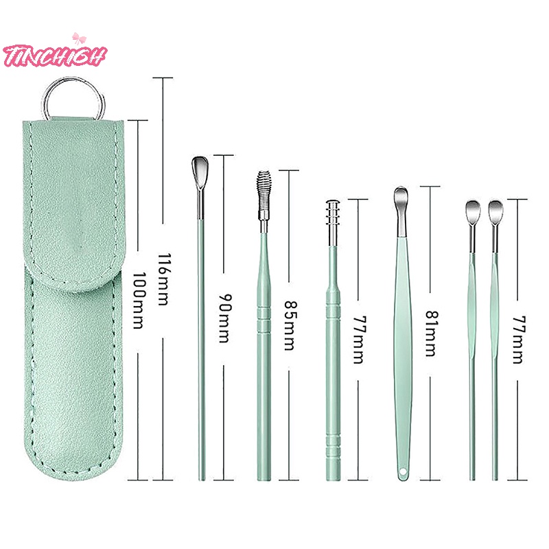 Set 6 Dụng Cụ Lấy Ráy Tai Làm Sạch Ráy Tai Tiện Dụng