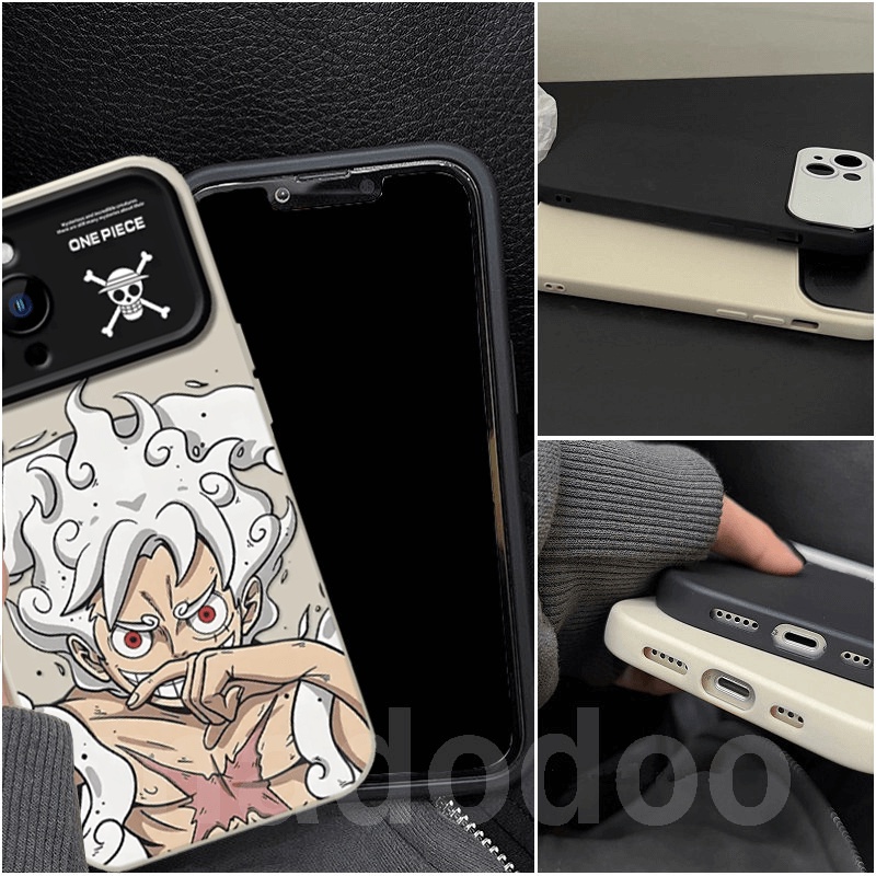 Ốp lưng OPPO Reno 10 Pro 8T 4G 5G 8 7 8Z 7Z 6 5Z 5F 5 Lite 4F 4 2F 2Z A94 A93 A74 A95 New Straight edge Fine hole Large window Cartoon One Piece Gear Fifth: Sun God Nika Monkey D Luffy anime Shockproof Soft Phoone Case DSC 09