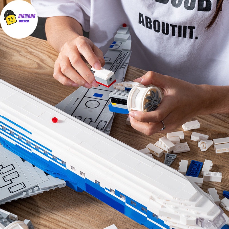 Đồ Chơi Lắp Ráp Kiểu LEGO Mô Hình Máy Bay Boeing 787 Dreamliner Vietnam