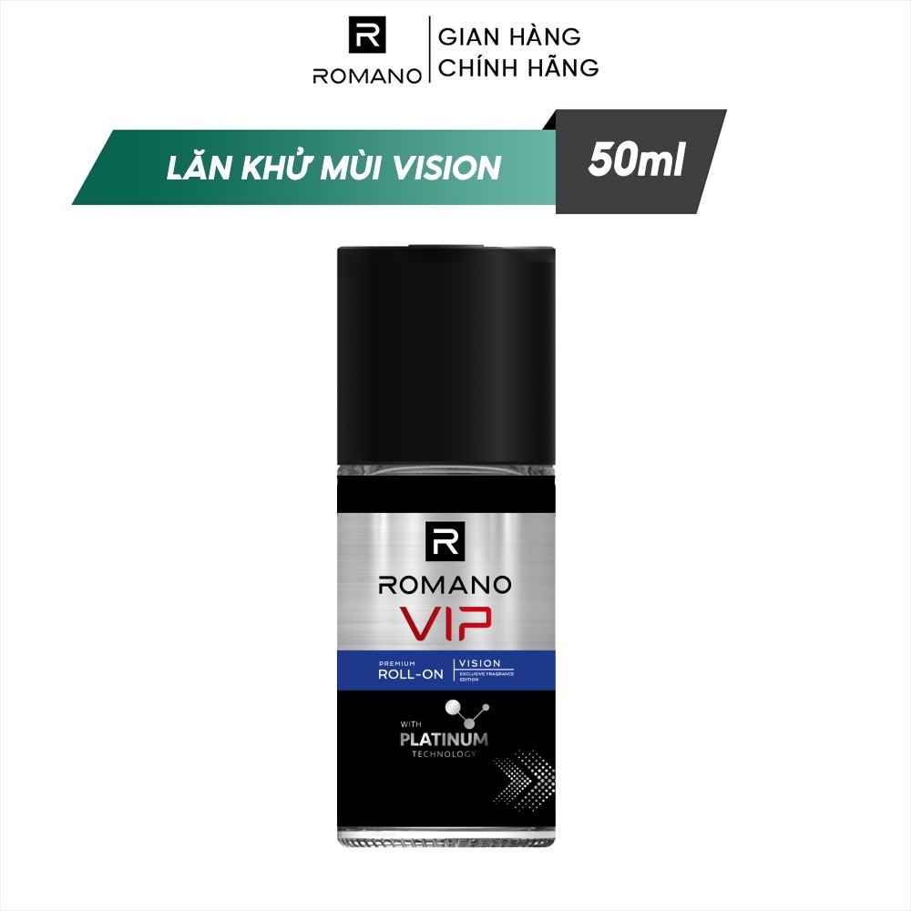 Lăn khử mùi cao cấp Romano Vip 50ml Vision