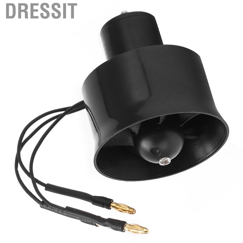 Dressit 7000KV Motor with 6 Blades  30mm EDF Ducted Fan Long Service Life and Better Work Efficiency for RC Airplane