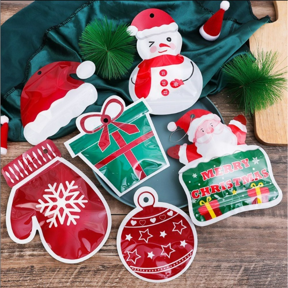 Dễ Thương Túi Đựng Kẹo / Bánh Quy / Quà Giáng Sinh Hình Chiếc Tất Treo Trang Trí Sáng Tạo