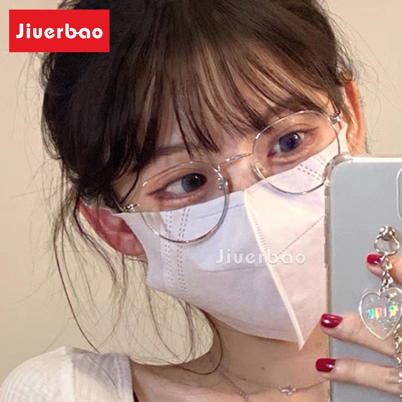 Mắt Kính Gọng Tròn Nhỏ Bằng Kim Loại Chống Bức Xạ Phong Cách Hàn Quốc Cho Nam Nữ 50-23 - 135