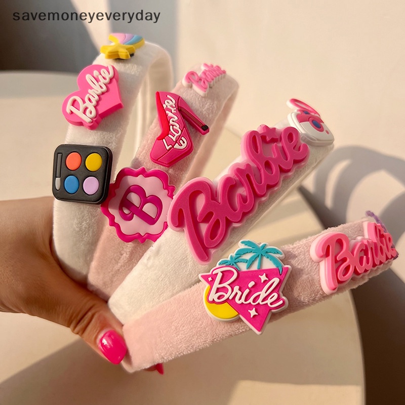 1 Đôi Giày Cao Gót Bằng Nhựa resin In Chữ barbie Trang Trí Tóc Dễ Phối Đồ