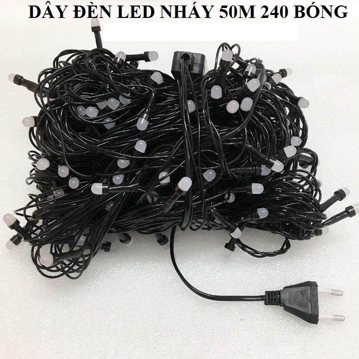 Cuộn Đèn Nháy LED Trang Trí 20m/ 50m Bóng LED Kim Cương Chống Nước