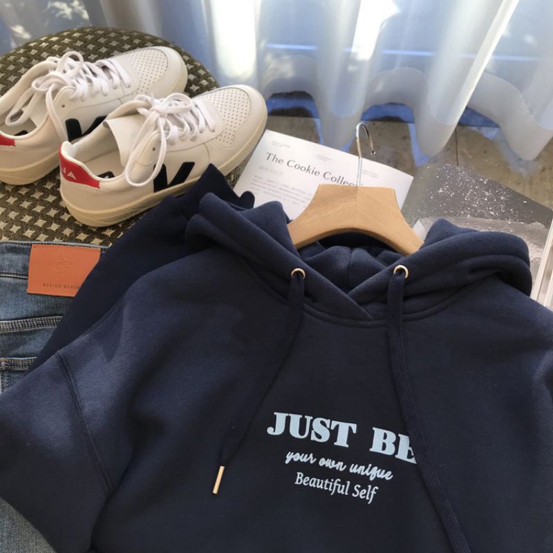 Áo hoodie Tay Dài Oversize Có 6 Màu Thời Trang Hàn Quốc Cho Nữ