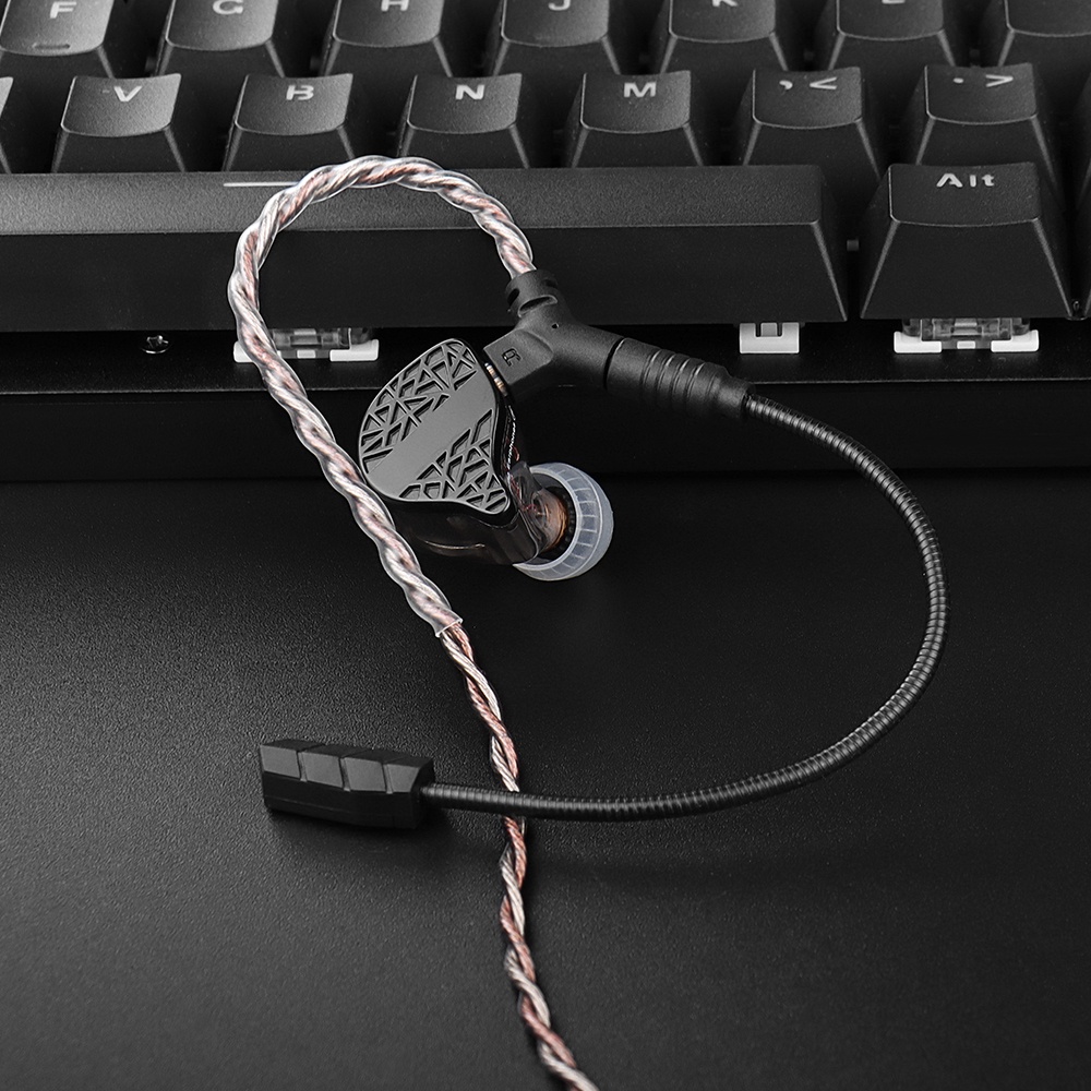 TRN RedChain Plus Gramr Gaming Earphone Upgrade Cable with Detachable Microphone 3.5mm 1.2M/2M Headphone