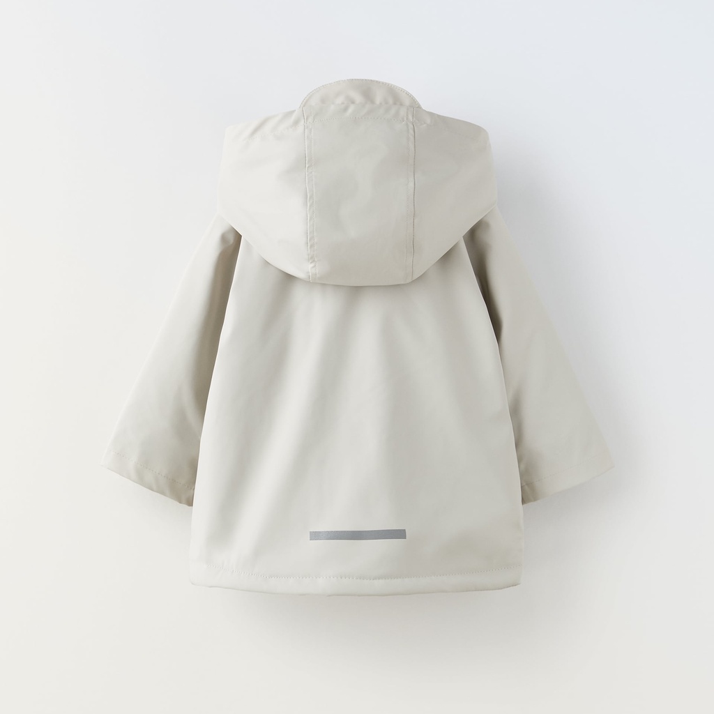 Raincoat Zara 2023 dư xịn ,ÁO MƯA TRÁNG CAO SU LÓT LÔNG CỪU NHÂN TẠO