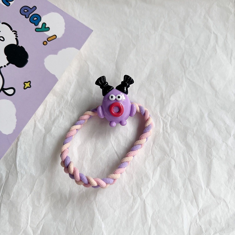 Dây Cột Tóc Nhiều Màu Họa Tiết Hoạt Hình Dễ Thương Cho Nữ