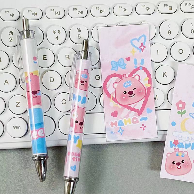 Bút Mực Đen Nhanh Khô Ngòi 0.5Mm Kiểu Dáng Dễ Thương Cho Học Sinh